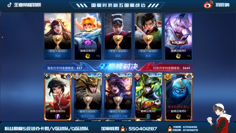 羽辰鸽鸽丶7-2国服马超，和队友齐心协力打爆对面