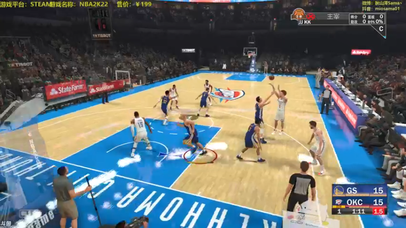 【2021-09-10 17点场】主播秋山澪丶：新游试玩：NBA2K22