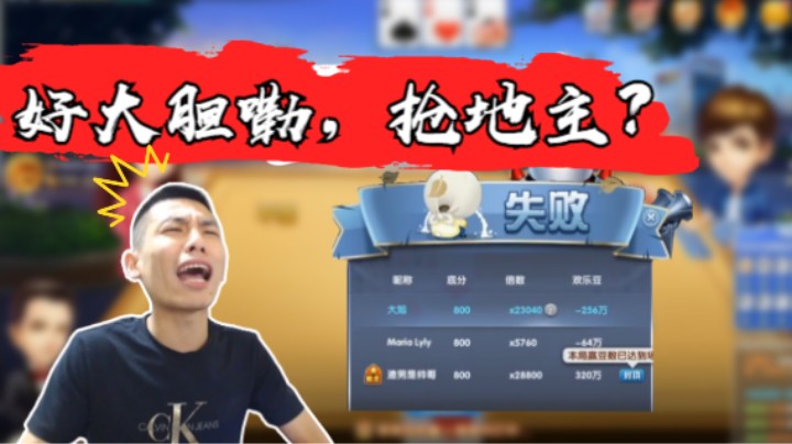 好大胆嘞，抢我地主？我喜欢