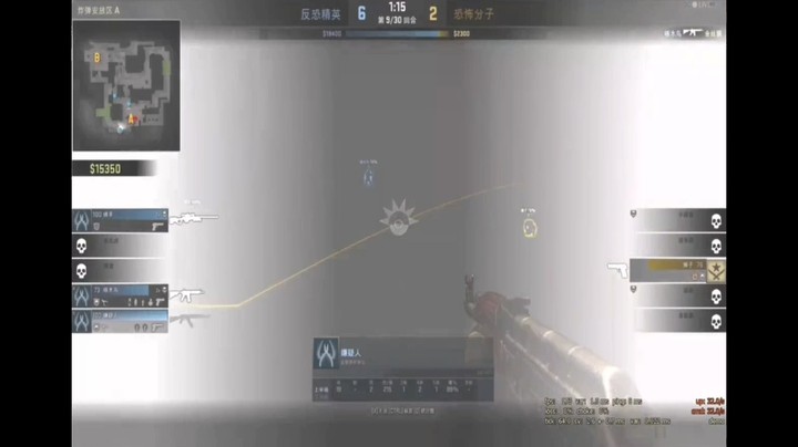 CSGO：路人科技枪法，科技透烟惊呆群众！
