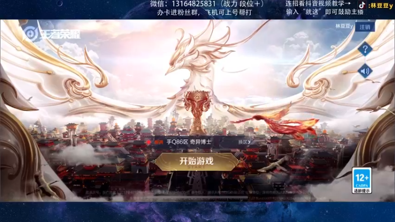 【2021-09-14 12点场】林豆豆y：国一曜：巅峰赛冲第六个国服曜