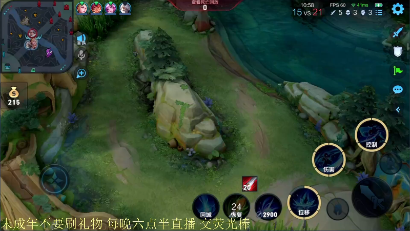 我在斗鱼看骚白直播王者荣耀