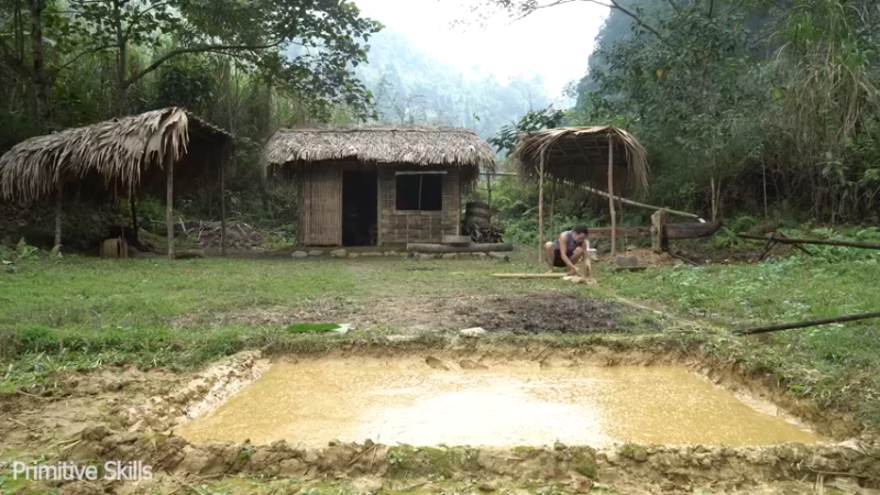 回顾2基地55第二季水稻种植(9)【真人我的世界-空手发展-单人炼铁】