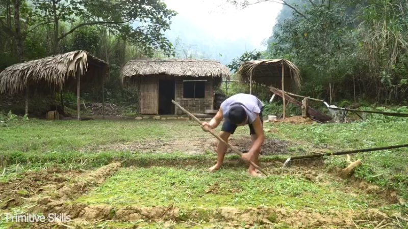 回顾2基地55第二季水稻种植(4)【真人我的世界-空手发展-单人炼铁】