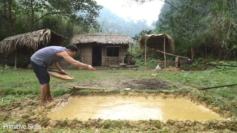 回顾2基地55第二季水稻种植(7)【真人我的世界-空手发展-单人炼铁】