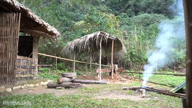 第二基地E52竹筒饭(3)【真人我的世界-空手发展-单人炼铁】