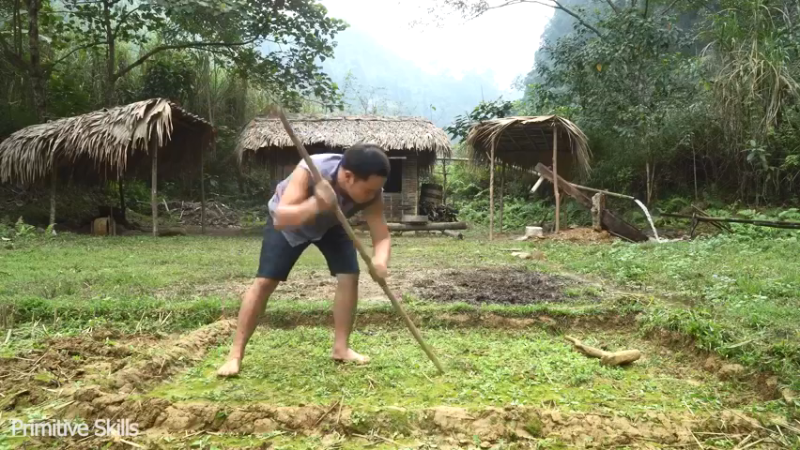 回顾2基地55第二季水稻种植(3)【真人我的世界-空手发展-单人炼铁】