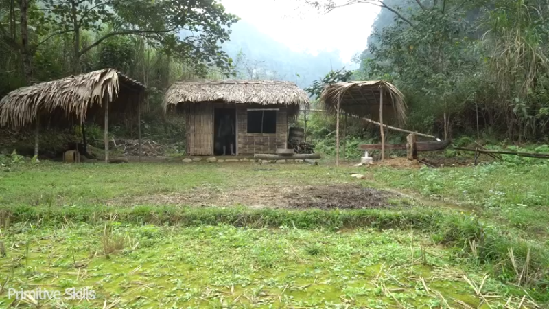 回顾2基地55第二季水稻种植(1)【真人我的世界-空手发展-单人炼铁】