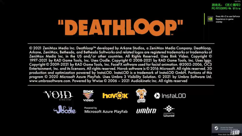 【2021-09-15 18点场】豆瓣上的那个螃蟹：RTX3090 - Deathloop