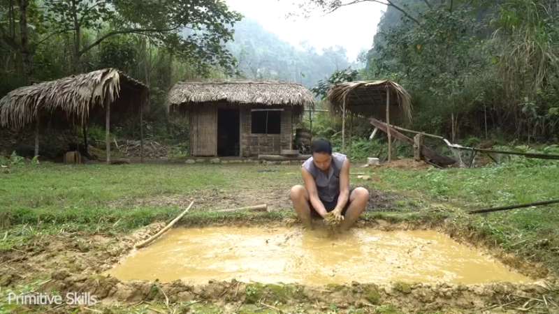 回顾2基地55第二季水稻种植(5)【真人我的世界-空手发展-单人炼铁】