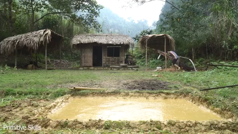 回顾2基地55第二季水稻种植(6)【真人我的世界-空手发展-单人炼铁】