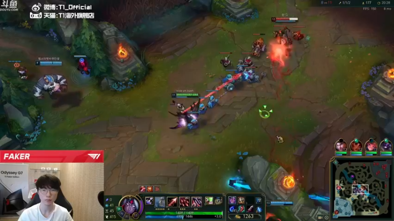 【2021-09-17 00点场】T1直播faker：T1 Faker