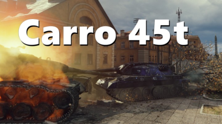 【坦克世界】黄花鱼45T留边打一圈/肉盾7201扛打2W