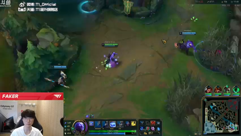 【2021-09-17 02点场】T1直播faker：T1 Faker