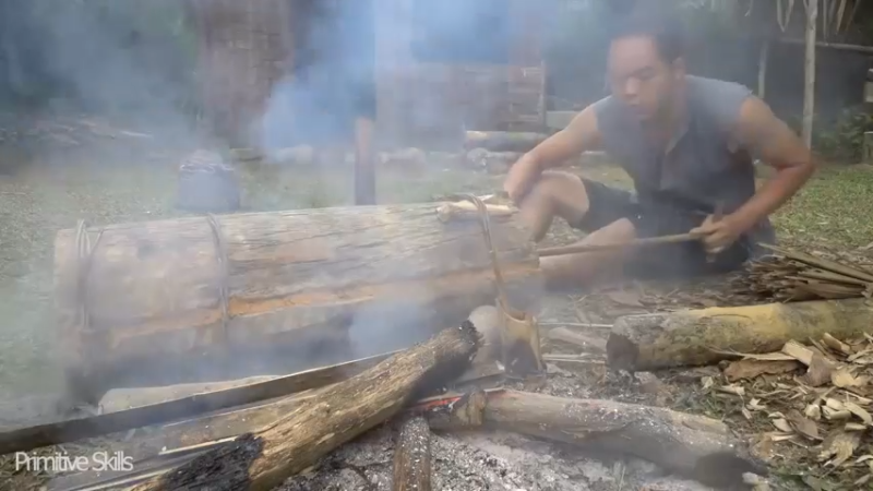 二基地T58用简单材料19制高温风箱《如果你一无所有 进入单人我的世界，自由荒野 离网乐园 全手工制作耕种 》