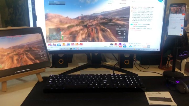 非常感谢粉丝啊呀672送得G610键盘，么么哒＾3＾