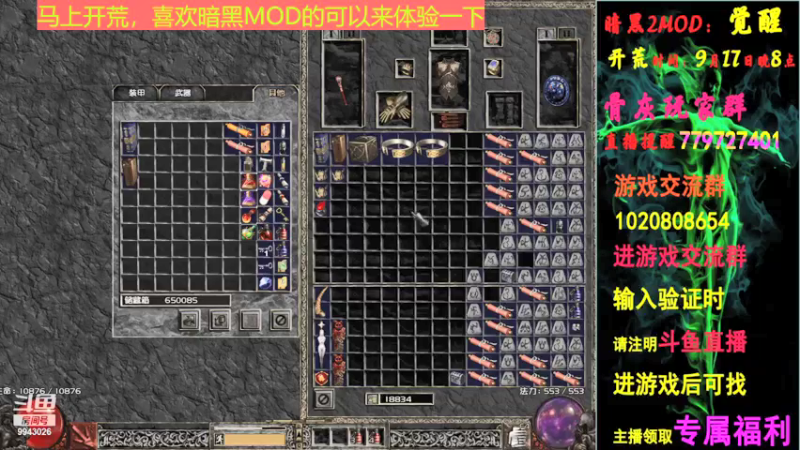 【2021-09-17 21点场】海滨快乐鱼：暗黑2MOD1.13C改版：觉醒
