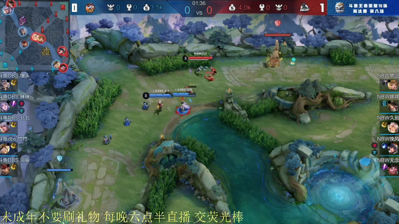 我在斗鱼看骚白直播王者荣耀