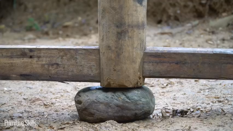 B基地的第70天新屋的框架30《如果你一无所有 进入单人我的世界，自由荒野 离网乐园 全手工制作耕种 快乐野外生活》