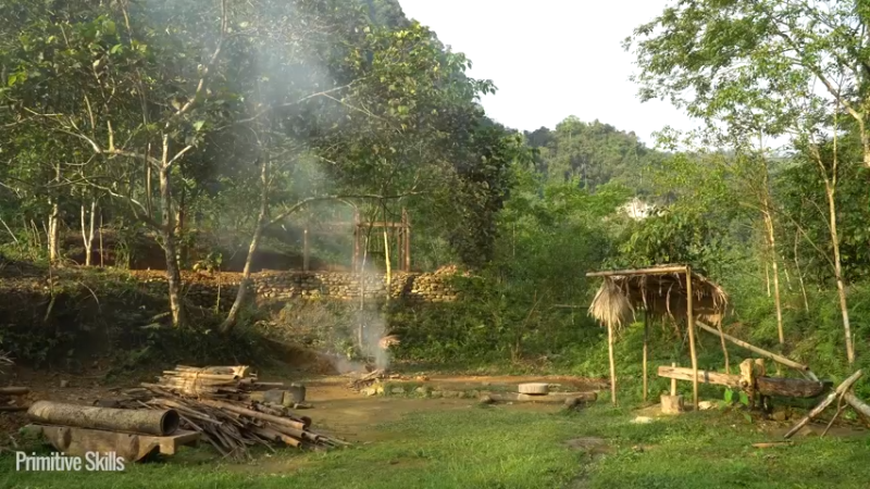 B基地的第99天B基地倒塌4《如果你一无所有 进入单人我的世界，自由荒野 离网乐园 全手工制作耕种 快乐野外生活》