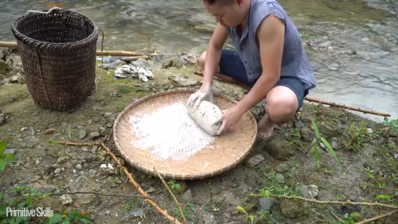 B基地的第71天在户外制作陶器3《如果你一无所有 进入单人我的世界，自由荒野 离网乐园 全手工制作耕种 快乐野外生活》