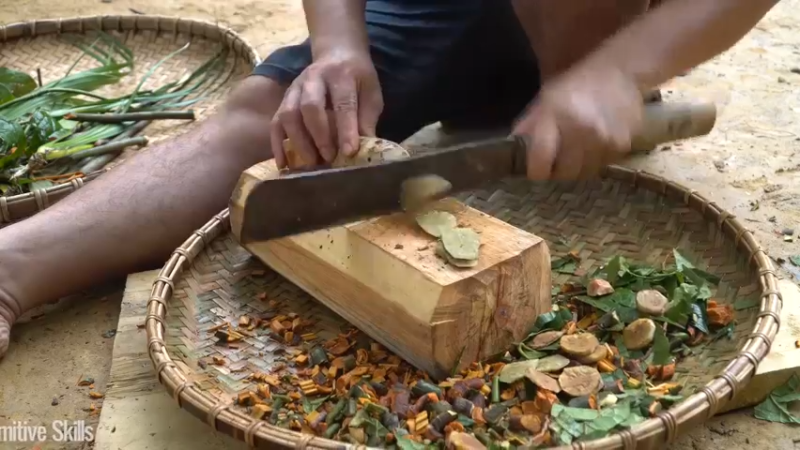 B基地的第72天在户外保持健康茶品9《如果你一无所有 进入单人我的世界，自由荒野 离网乐园 全手工制作耕种 快乐野外生活》