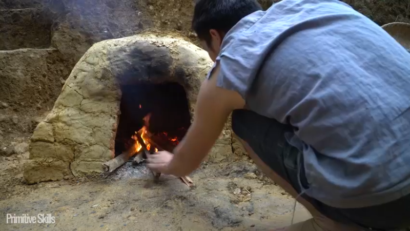 B基地的第71天在户外制作陶器15《如果你一无所有 进入单人我的世界，自由荒野 离网乐园 全手工制作耕种 快乐野外生活》