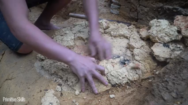 B基地的第71天在户外制作陶器18《如果你一无所有 进入单人我的世界，自由荒野 离网乐园 全手工制作耕种 快乐野外生活》