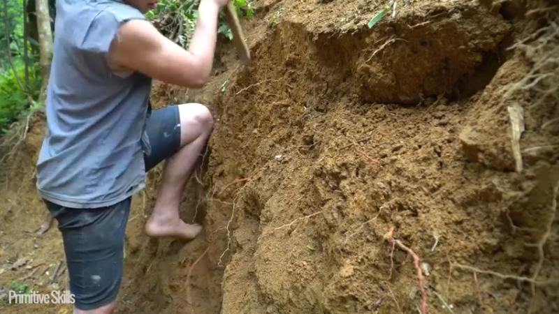 B基地的第71天在户外制作陶器9《如果你一无所有 进入单人我的世界，自由荒野 离网乐园 全手工制作耕种 快乐野外生活》