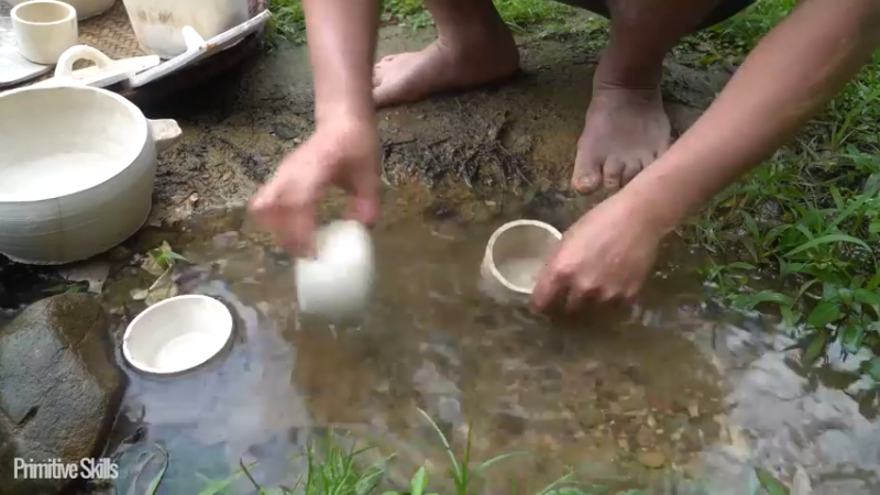 B基地的第71天在户外制作陶器20《如果你一无所有 进入单人我的世界，自由荒野 离网乐园 全手工制作耕种 快乐野外生活》