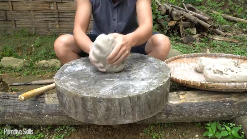 B基地的第71天在户外制作陶器5《如果你一无所有 进入单人我的世界，自由荒野 离网乐园 全手工制作耕种 快乐野外生活》