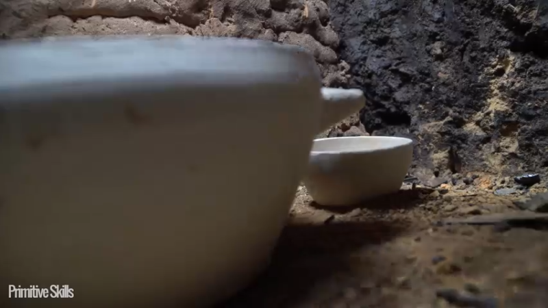 B基地的第71天在户外制作陶器14《如果你一无所有 进入单人我的世界，自由荒野 离网乐园 全手工制作耕种 快乐野外生活》