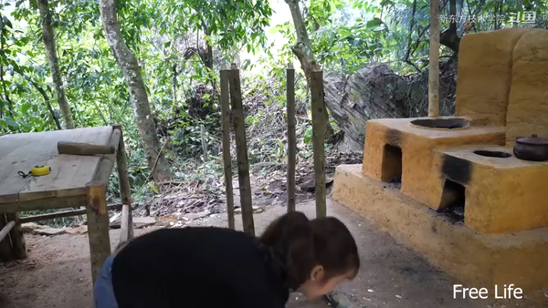野外觅桃源W15农家特色菜&家具+4#妹子独自深入荒野隐居，建设世外桃源