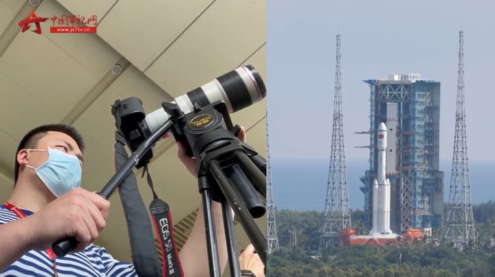 【军视Vlog】走！中国军视网记者带你看“天舟三号”火箭发射