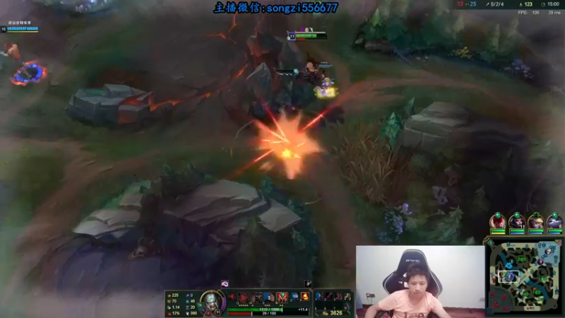 【2021-09-20 23点场】douyu丶松子：蛮王:版本T0 选到=包赢