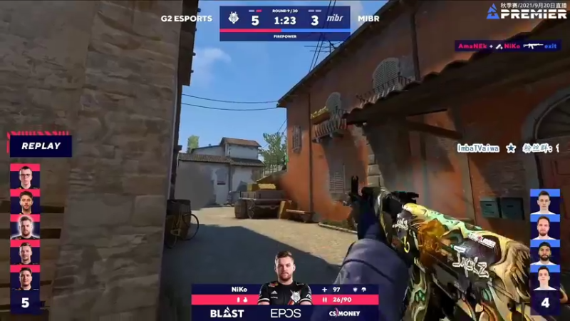 【2021-09-21 00点场】CSGO解说爱华：【爱华】Blast秋季赛 B组 Day1