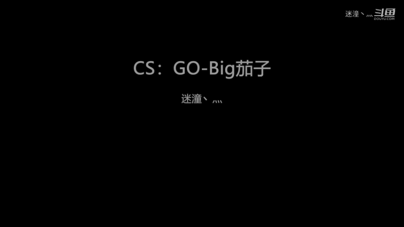 CSGO-Big茄子-比赛4