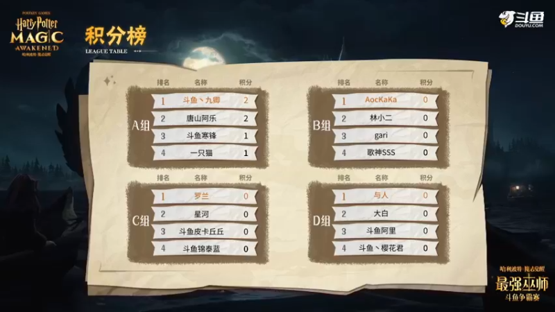 D.哈利波特：魔法觉醒-最强巫师争霸赛-小组比赛D29（对战）