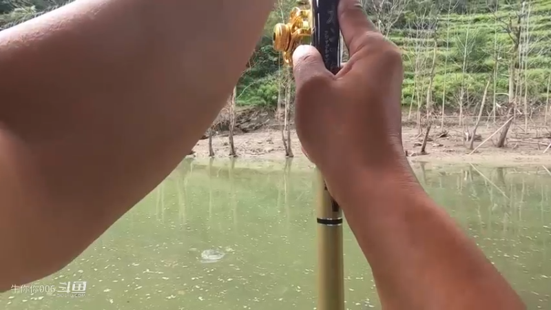我去钓鱼，谷麦钓直接连竿，媳妇说下次和我一起去3