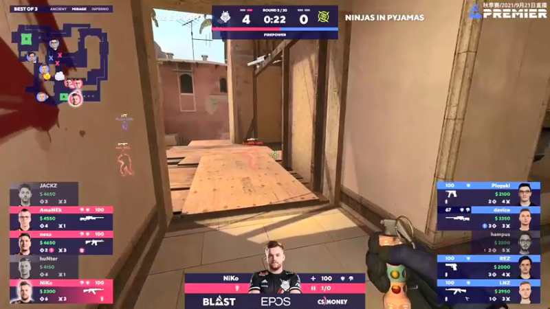 【2021-09-21 23点场】CSGO解说爱华：【爱华】Blast秋季赛 B组 Day2