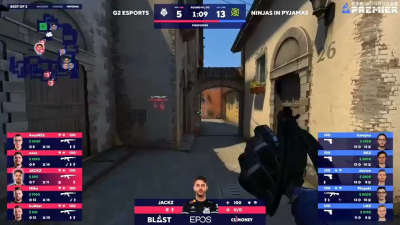 【2021-09-22 01点场】CSGO解说爱华：【爱华】Blast秋季赛 B组 Day2