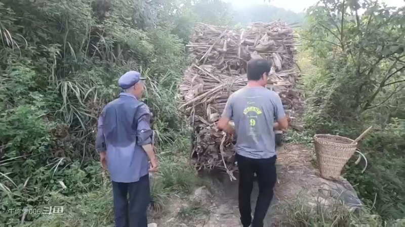 开卡丁车去拉包谷杆，遇到陡坡上不来，喊两个村花压车5