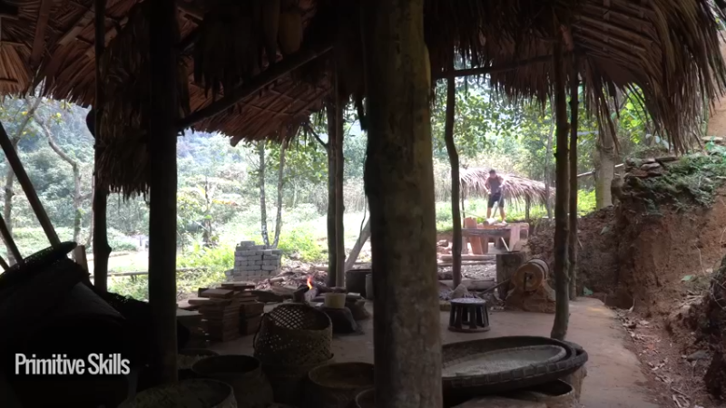 #制作农家研磨水车19浪漫山野3基地】《如果你一无所有 进入单人我的世界，自由荒野 离网乐园 全手工制作耕种 快乐野外生活》