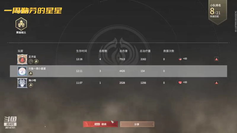 【2021-09-22 03点场】一周小星星OvO：【昨天的分】是中秋的快乐