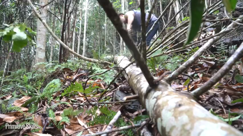 #制作农家水车龙骨2【浪漫山野3基地】《如果你一无所有 进入单人我的世界，自由荒野 离网乐园 全手工制作耕种 快乐野外生活》