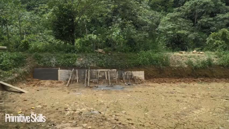 3基地B127装修游泳池(22)山野基地】《如果你一无所有 进入单人我的世界，自由荒野 离网乐园 全手工制作耕种 快乐野外生活》