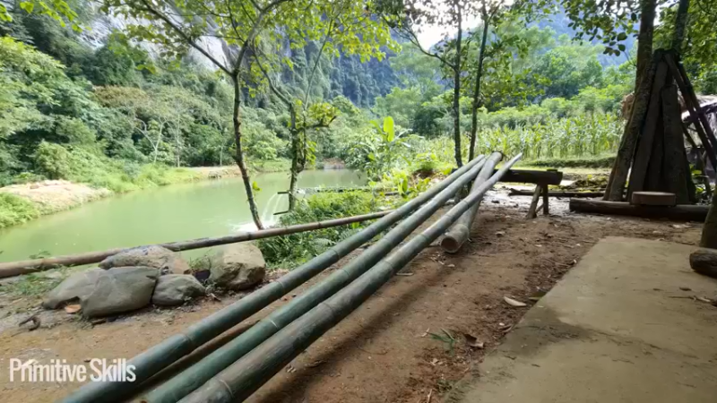 3基地b123需要稳定的动力发电？(21)山野基地】《如果你一无所有 进入单人我的世界，自由荒野 离网乐园 全手工制作耕种 快乐野外生活》