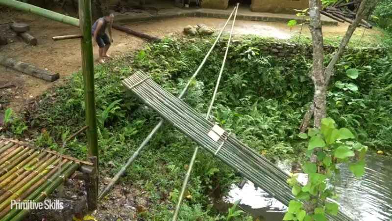 3基地B126竹筏旅游(16)山野基地】《如果你一无所有 进入单人我的世界，自由荒野 离网乐园 全手工制作耕种 快乐野外生活》