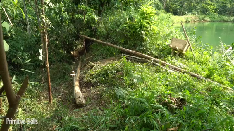 3基地B126竹筏旅游(24)山野基地】《如果你一无所有 进入单人我的世界，自由荒野 离网乐园 全手工制作耕种 快乐野外生活》