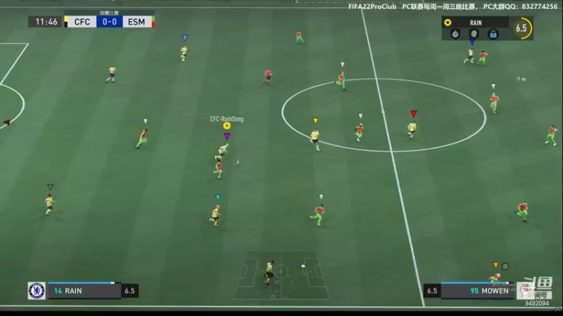 【2021-09-24 22点场】RainCFC：CFC俱乐部 FIFA Pro Club